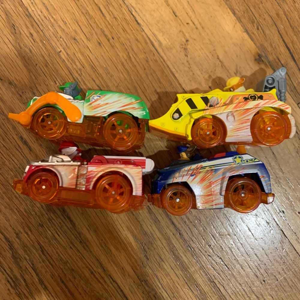 Paw patrol true metal vehicles might pups charged up